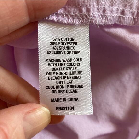 Crown & Ivy Lavender Ruffled Pullover Top, Size XXL - Picture 5 of 5